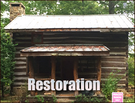 Historic Log Cabin Restoration  Snow Hill, North Carolina